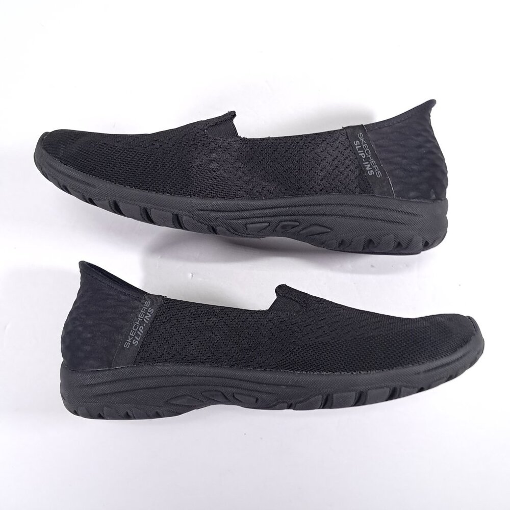 Skechers Slip Ins Shoes Women 9.5 Black Reggae Fest 2.0 Sneakers 158698 - Picture 4 of 14